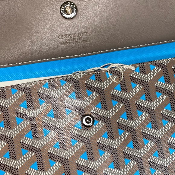 NEW GOYARD LIMITED EDITION Saint Louis Claire Voie GM Tote bag Turq/Grege - Picture 9 of 17